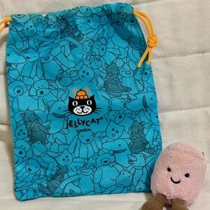 Jellycat Pink Marshmallow with Tote Bag